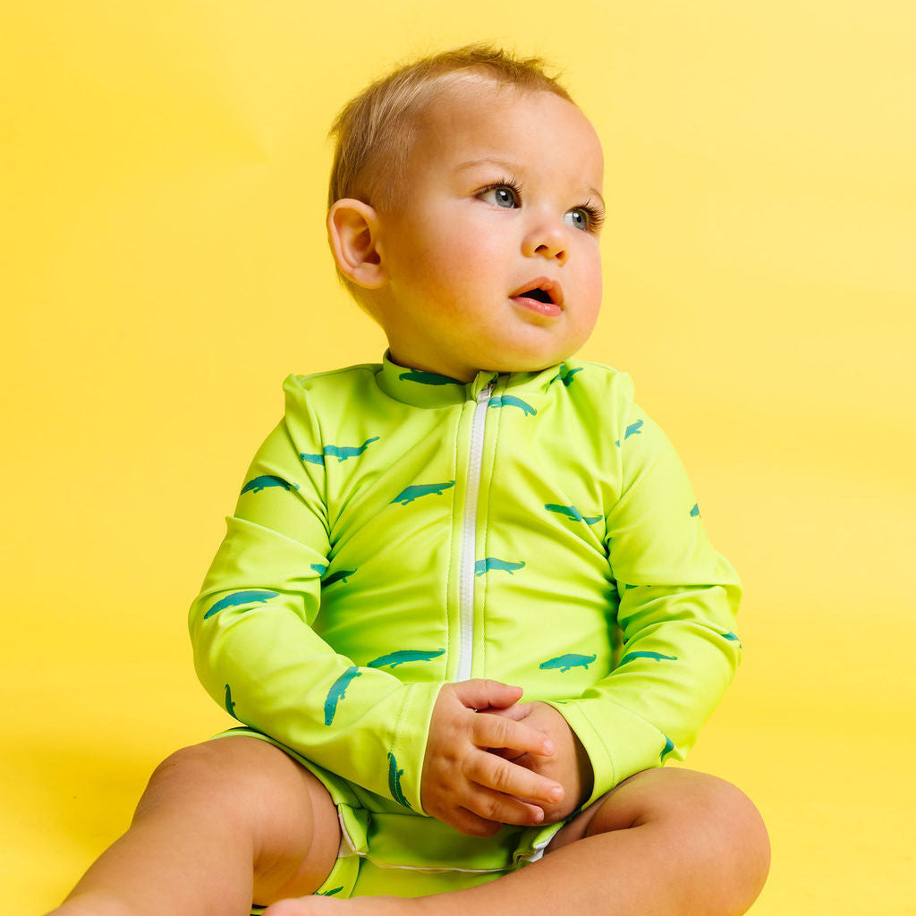 GO GATOR RASH GUARD BODYSUIT