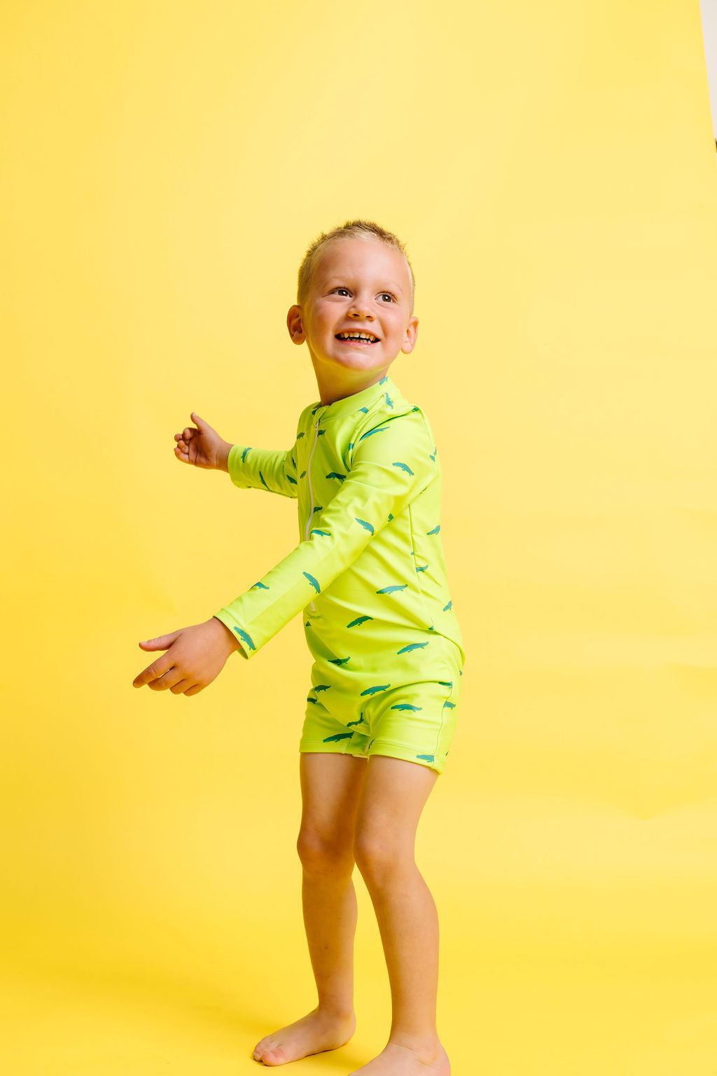 GO GATOR RASH GUARD BODYSUIT