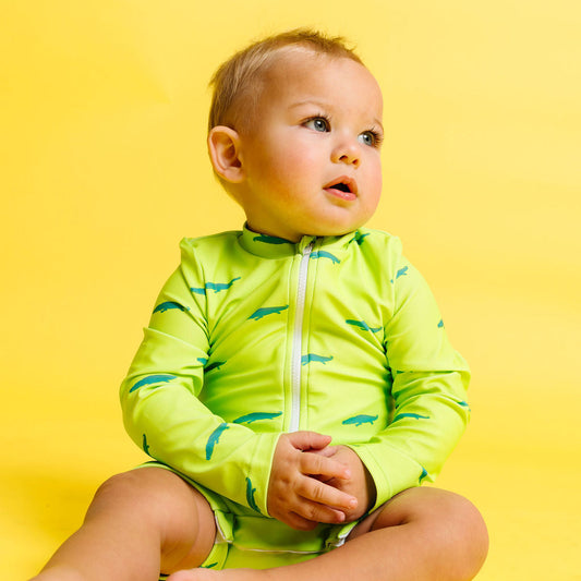 GO GATOR RASH GUARD BODYSUIT